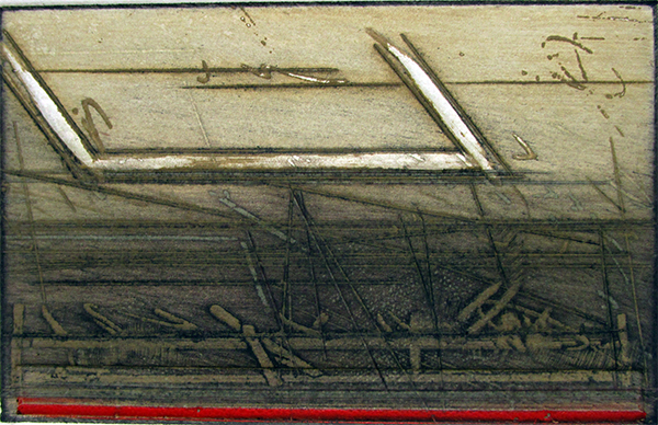 Scholom, Farbradierung, 1978, 8,8 x 13,5 cm - Galerie Wroblowski